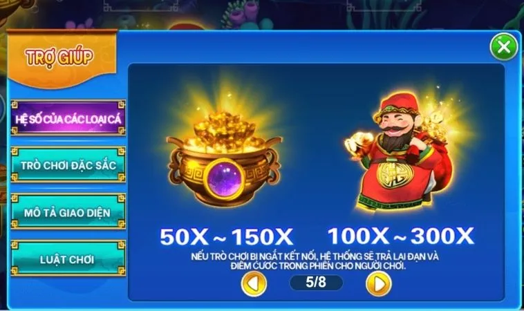 Bí Quyết Chơi Bắn Cá Thần Tài Tại TK88 Săn Jackpot Khủng 2 Giá trị các loại cá trong Bắn Cá Thần Tài Tại TK88
