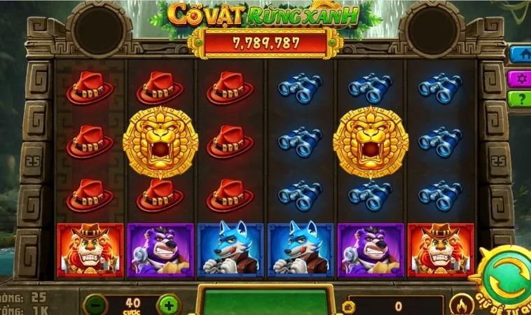 Phiêu Lưu Săn Thưởng Với Trò Chơi Nổ Hũ Rừng Xanh Tại TK88 2 Giao diện chơi Nổ Hũ Rừng Xanh Tại TK88